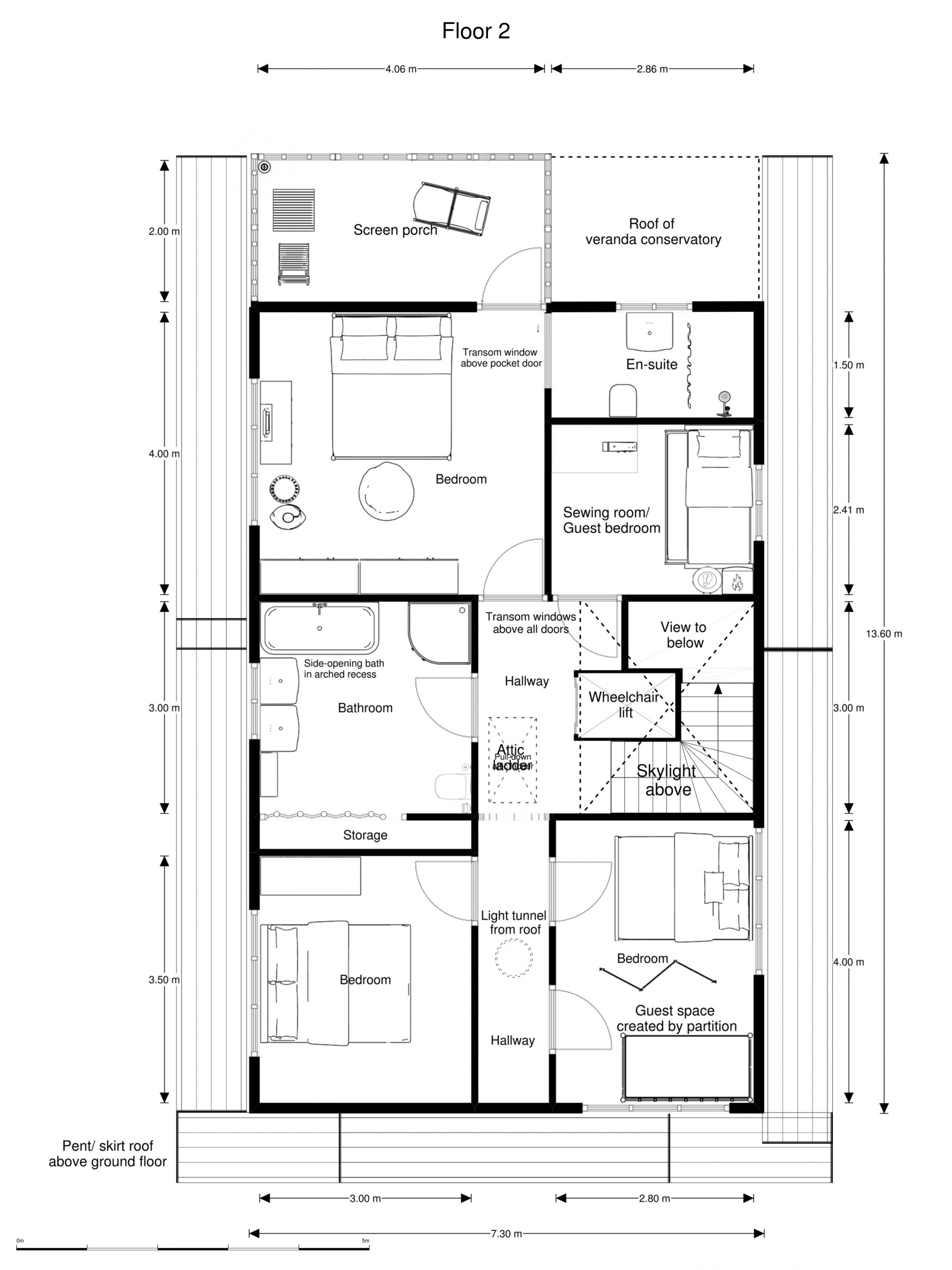 Upstairs Floor plan Letti's Life